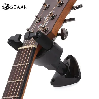 

SEAAN Punch Installation Home Use Guitar Wall Mount Hanger Plastic Auto Lock Adjustable for Guitar Bass Electronic Violin