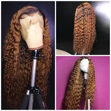 13X4 кружевные передние al Ombre T1B/27 цветов 13*4 кружевные передние человеческие волосы парик для черных женщин remy волосы парик предварительно выщипанные отбеленные узлы