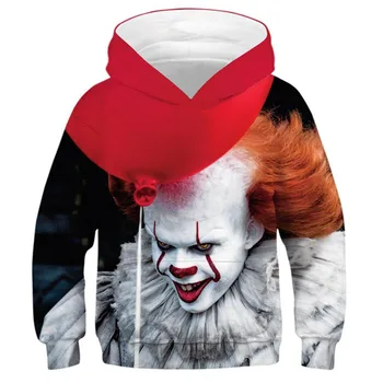 

IT Chapter 2 Horror Movie 3D Printed Hoodies for Teen Girls Boys Clothes Kids Oversized Hoodie Children's Sweatshirt Sportswear