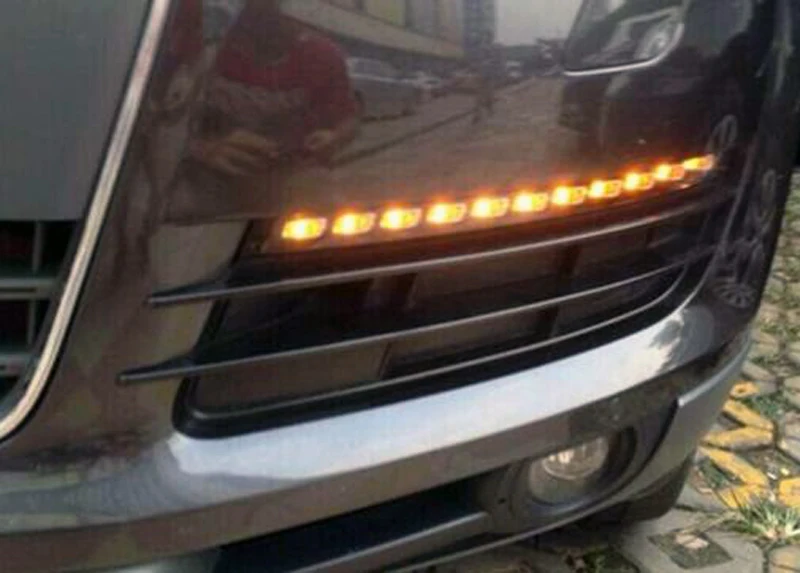 Для 2007 2008 2009 2010 2011 Audi Q7 22 светодиодный прямой покрой Габаритные огни w/поворота