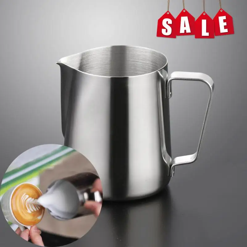 Stainless Steel Milk Frothing Pitcher Espresso Coffee Barista Craft Latte Cappuccino Cream Froth Jug Maker Kitchen Tool Gadgets | Дом и сад