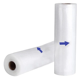 

2 Pack - 5.9 inch x 16.4 feet Vacuum Sealer Rolls Food Storage Household Food Vacuum Bag Fresh-Keeping Bag