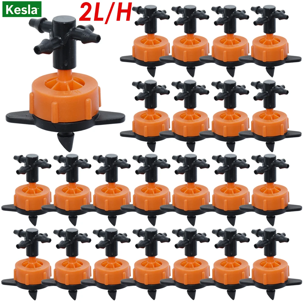 Ирригация 2L/4L/8L стабильный поток капельного орошения с 4 ходовым перекрестным