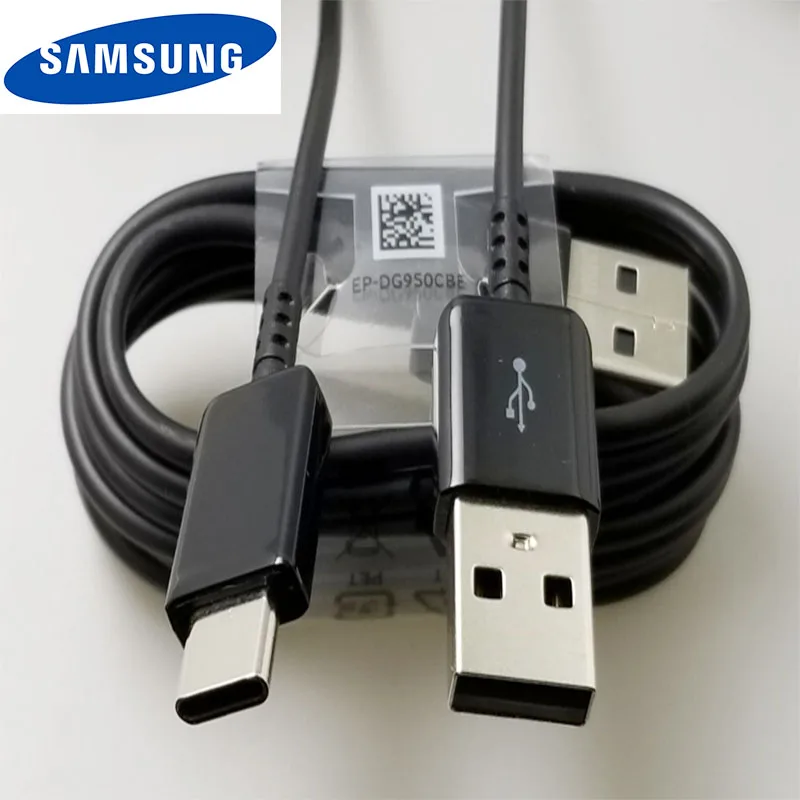 Samsung Быстрое Зарядное устройство USB адаптер питания 9 В 1,67 а Быстрая зарядка type C кабель для Galaxy S8 S8 S9 Plus A7 A3 A5 note9 8 A30 50 - Тип штекера: Type-C Cable Only