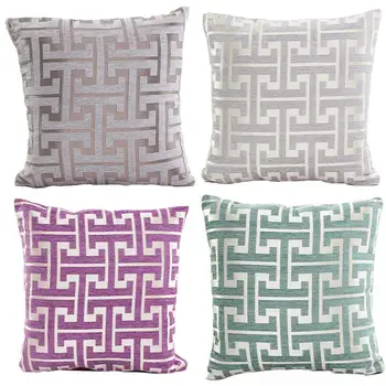 

18 inches Square Pillow Cover Cushion Case Zipper Closure Decorative Pillowcase Car Home Coffee Shop Decor