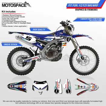 

Motospace Free Customized Motorcycle Exterior Graphics DECALS STICKERS For YAMAHA 2014-2018 WRF250