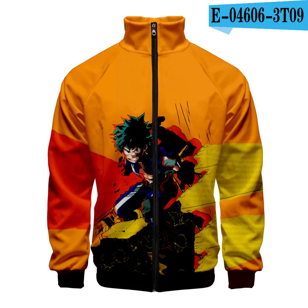Boku no Hero Academy 4 куртка мужская приталенная ветровка женская зимняя куртка на молнии Harajuku уличная куртка со стоячим воротником - Цвет: 3D