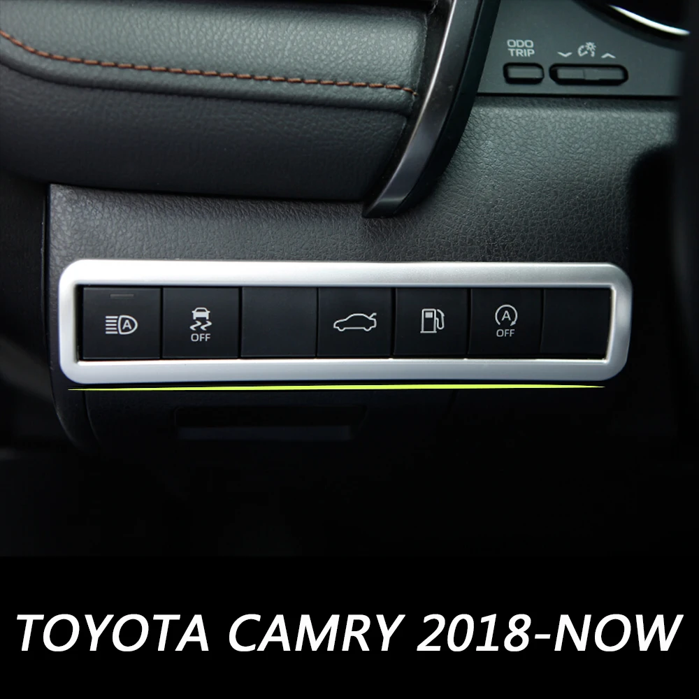 Панель управления светом автомобиля Накладка для Toyota Camry 70 XV70 Авто Центральный контроль стикер автомобиля Стайлинг Аксессуары