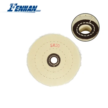 

Buffing Wheel 125mm Inner Hole 16mm For Car Polishing Wood Metal Polishing Abrasive Tools White Cloth Wheel Polishing
