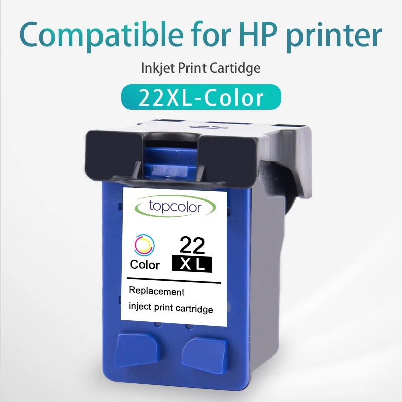 Трехцветный чернильный картридж совместимый с HP 22XL hp 22 PSC 1402 1410 DeskJet F370 F380 F2120 OfficeJet