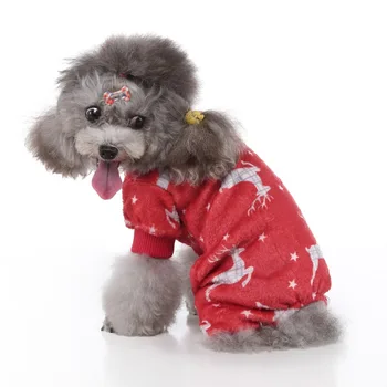 

Winter Warm Pet Pajamas Flannel Pet Jumpsuit Clothes Winter Pajamas Costume for Cats Dogs Pet Clothes Dogs Christmas Clothing 3
