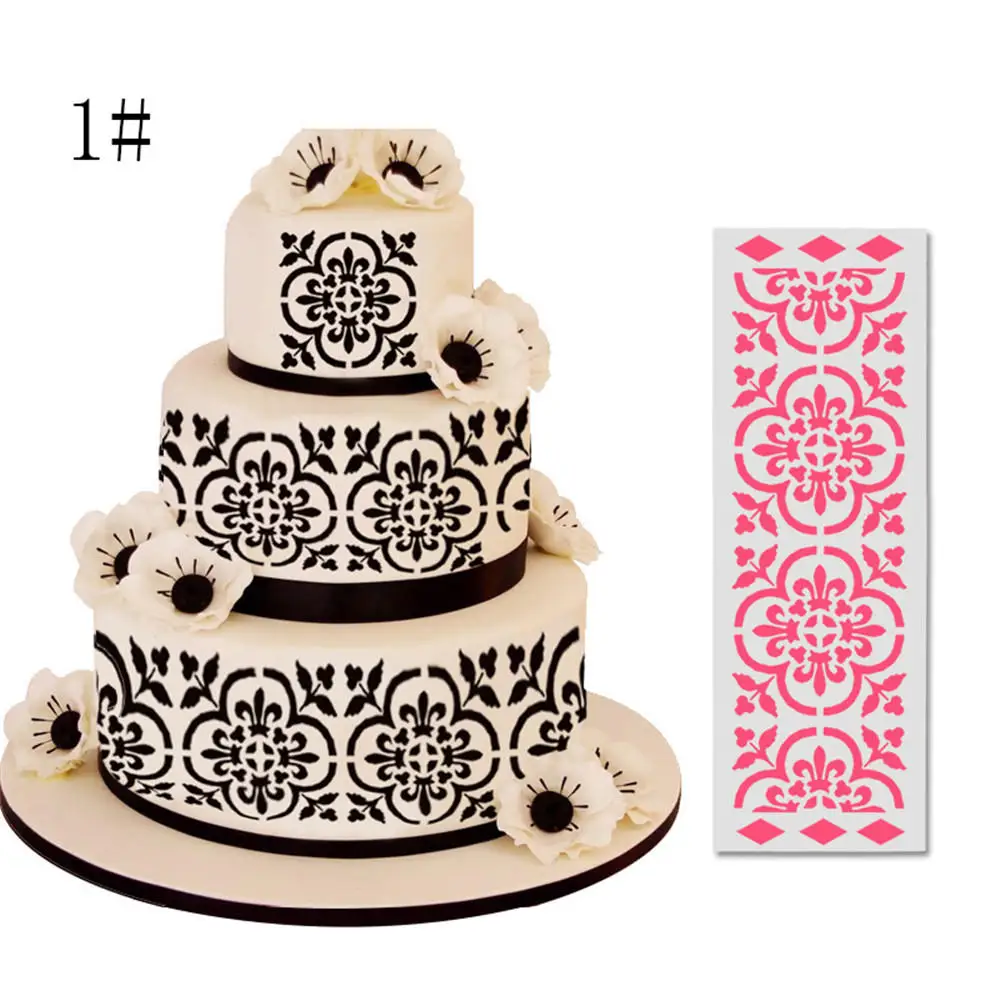 Stencil Cake Decoration Bread Stencils  Cake Stencil Bakeware Template -  20 20cm Diy - Aliexpress