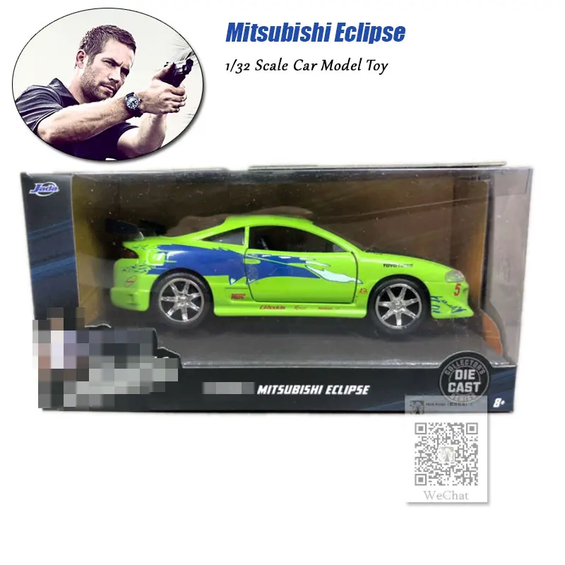 Mitsubishi Eclipse JADA 1/32 масштабные автомобильные игрушки Nissan Skyline GTR R34 литая металлическая модель автомобиля игрушка для подарка/детей/коллекции - Цвет: Mitsubishi Eclipse