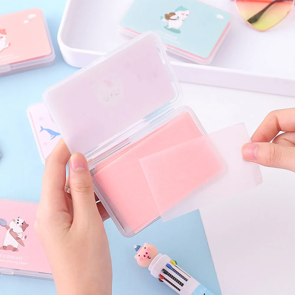 150Pcs/Box Oil-Absorbing Paper Kawaii Cute Make Up Face Clean Blotting Oil Control Film Beauty Tools | Красота и здоровье