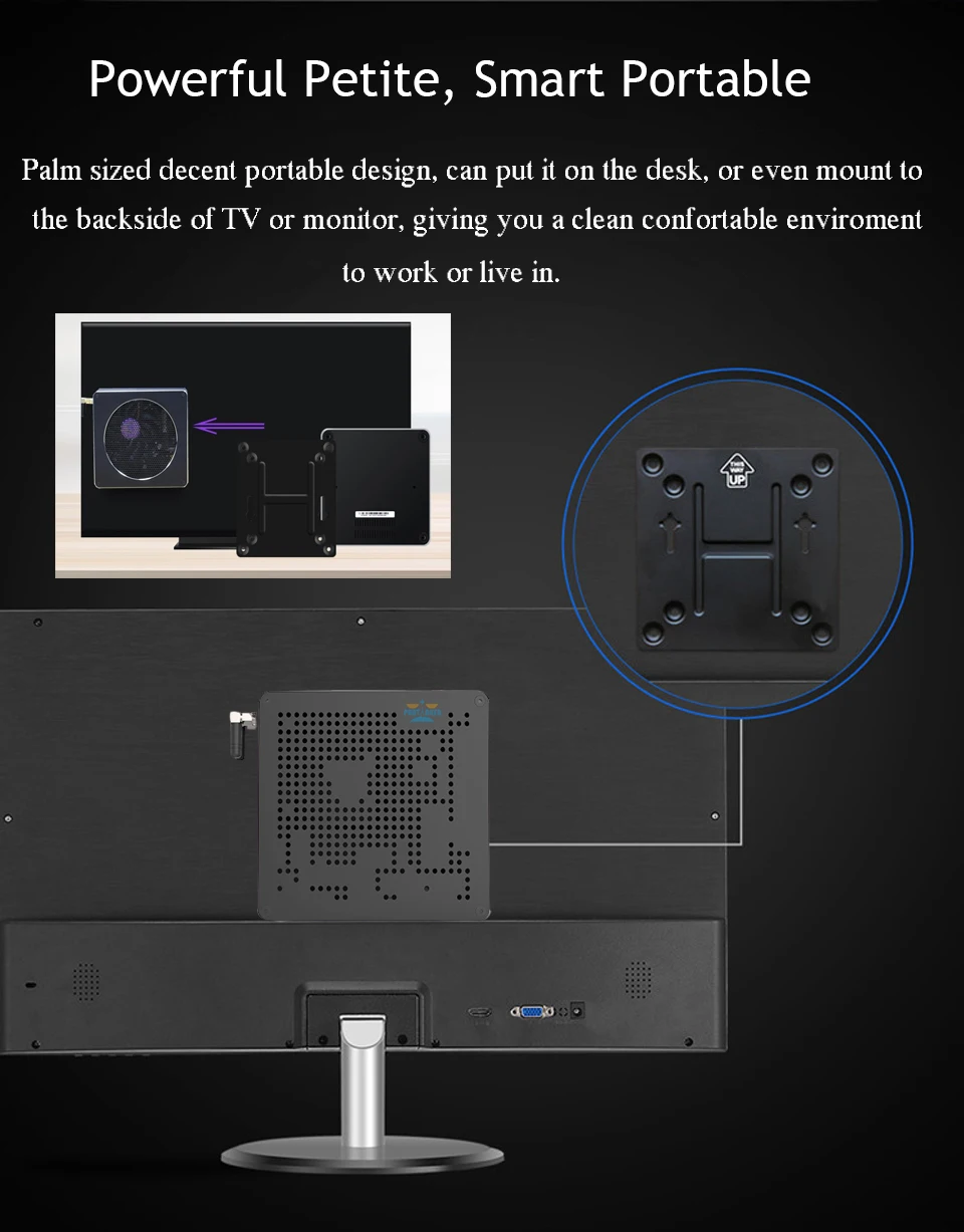 High-Performance Dual LAN Gaming Mini PC with Xeon E Processors, DDR4 Memory, M.2 NVMe, Windows 10/Linux, 4K HTPC, HDMI, DP, and WiFi Connectivity. Description Image.This Product Can Be Found With The Tag Names Barebone Mini PC, Computer Office, Dual lan gaming mini pc