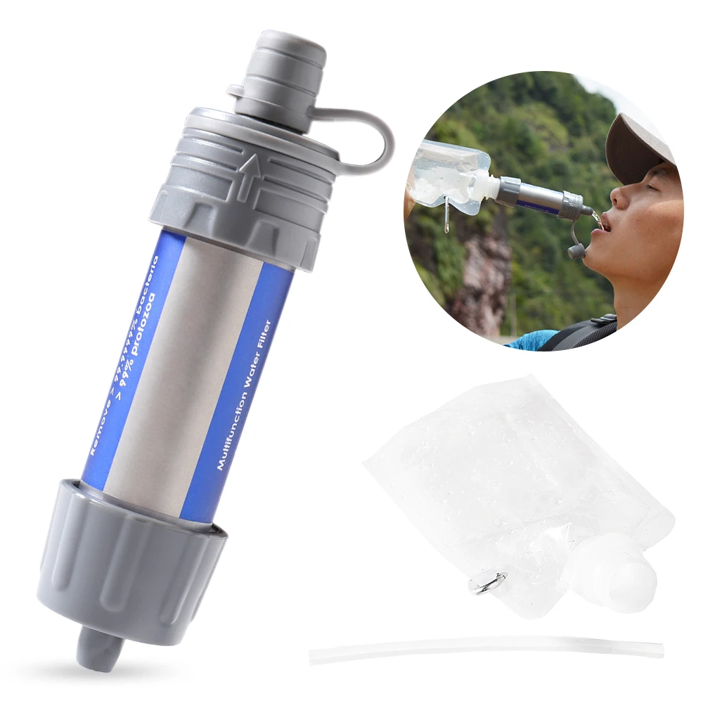 Outdoor Water Filtration Survival Water Filter Straw Water Filtration