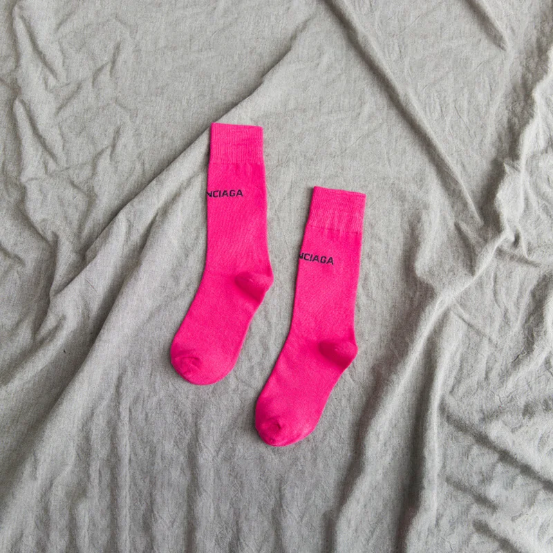 Повседневные однотонные носки с 10 буквами Harajuku, флуоресцентные зеленые носки без пятки для мужчин и женщин, унисекс, хлопковые зимние носки для девочек 1236 - Цвет: I
