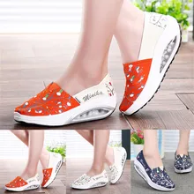 Г-жа печатных сетки дышащая обувь с округлой подошвой воздушной подушкой Маффин спортивная обувь