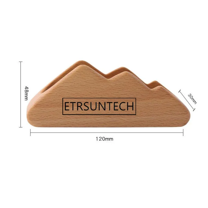 Clearance 50pcs  Wooden Business Card Holders Note Holder Display Device Card Stand Holder Office Desk Accessories Organizer 1