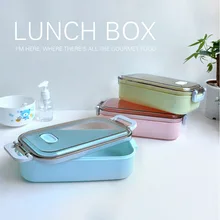 Высококачественная переносная коробка для ланча 900 мл Bento коробка для еды Складная столовая посуда контейнер для еды миска для еды