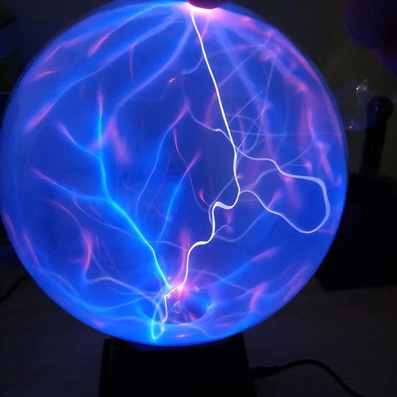 erotisk myg slå 20CM Artificial Lightning Ball Ion Ball Tesla Coil Glow Ball Arc Ball Touch  Lightning Voice Controlled 12V Plasma Magic Ball - AliExpress