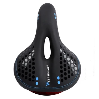 

Widen Replacement Shock Absorption Cycling Cushion Accessory Bicycle Saddle Mountain Bike Seat Hollowed Design With Tail Light
