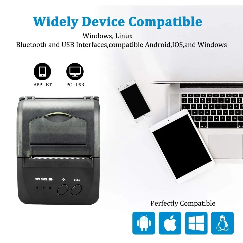 JP 5809 Wireless Thermal Receipt Ticket 