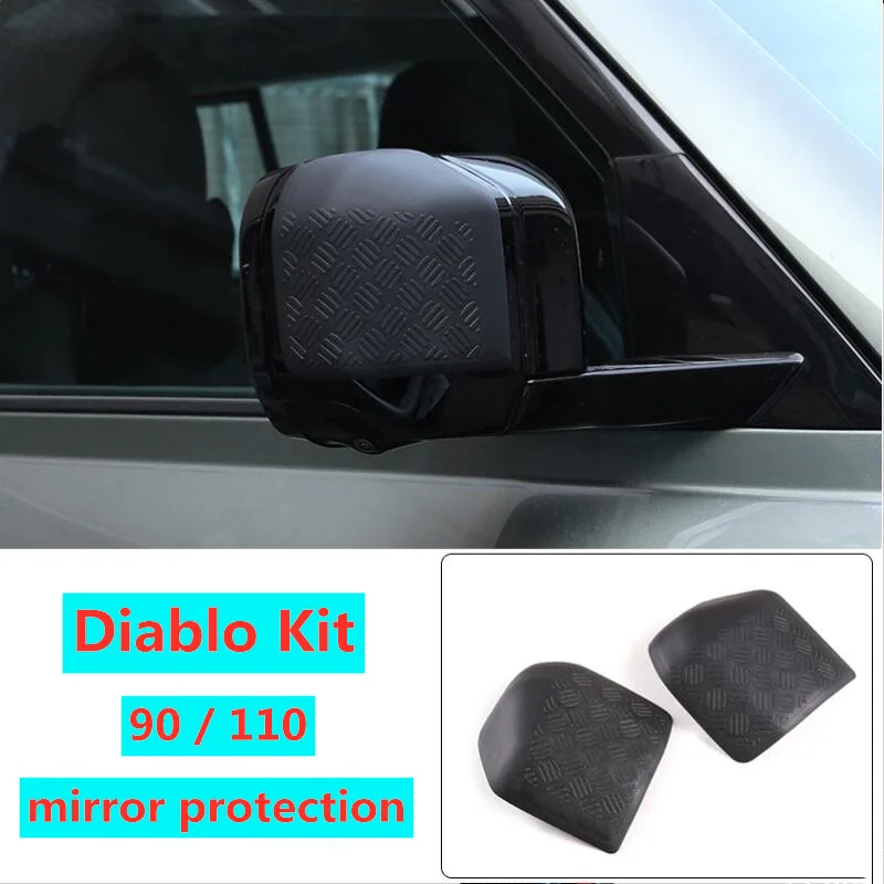 For Land rover Defender 110 90 2020-22 Accessories Car Exterior rearview mirror protecte cover trim Diablo Kit Obsidian styling |
