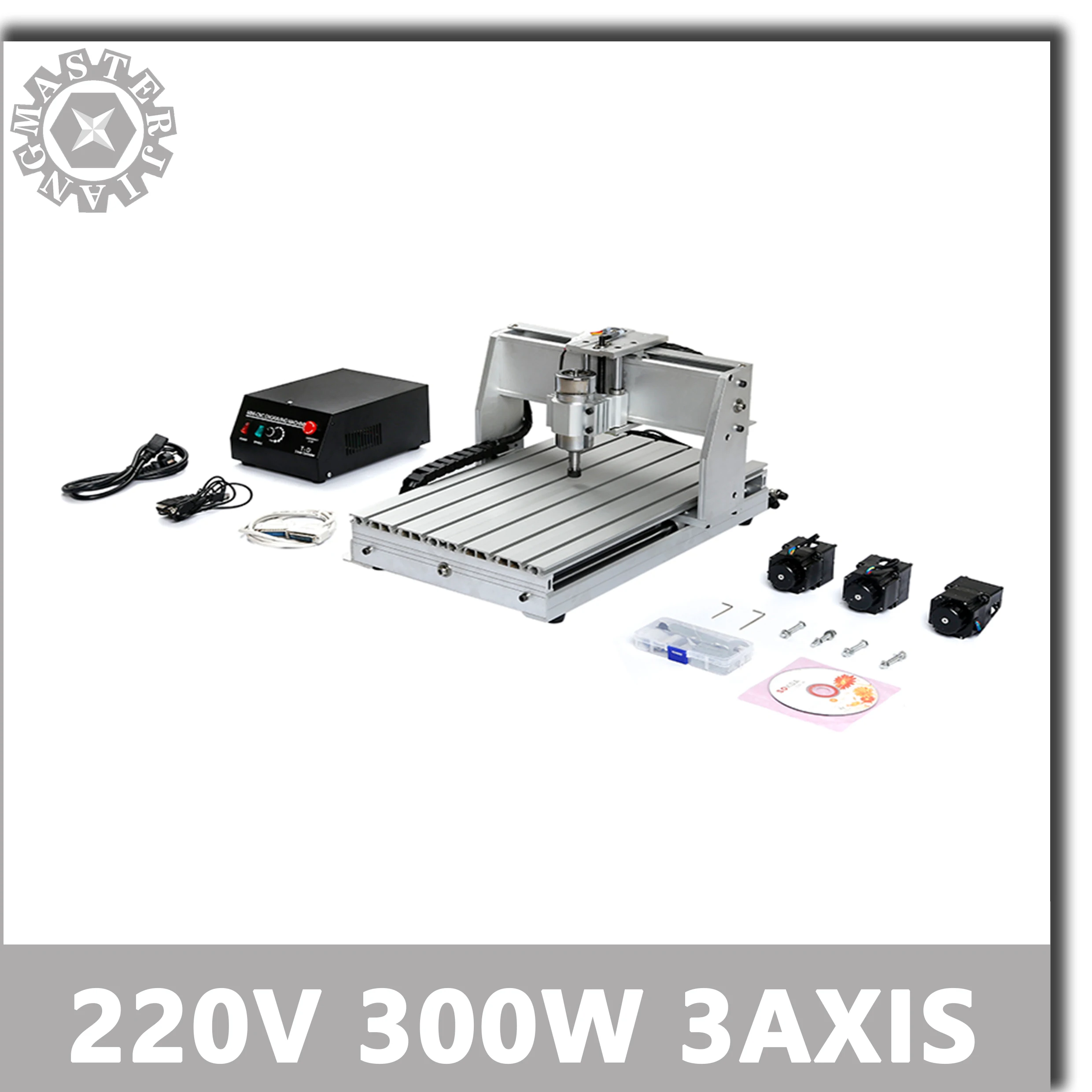 CNC 220V 300W MACH3 управления 3040T мини машина Рабочая зона 290x380x60 мм 3 оси Pcb 3040 фрезерный