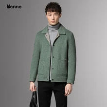 Мужская зимняя куртка, Мужская зимняя куртка, стиль, Albaka, двустороннее кашемировое пальто, Мужская британская ветровка, шерстяное пальто