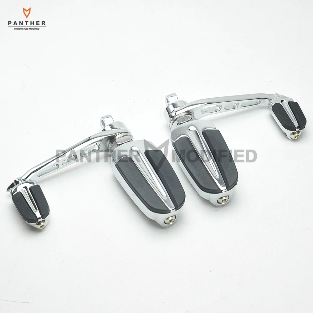 Хром Мотоцикл Slipstream подножки Moto подножка подставка для ног чехол для Harley Sportster модель FXWG FXST FXLG FXR