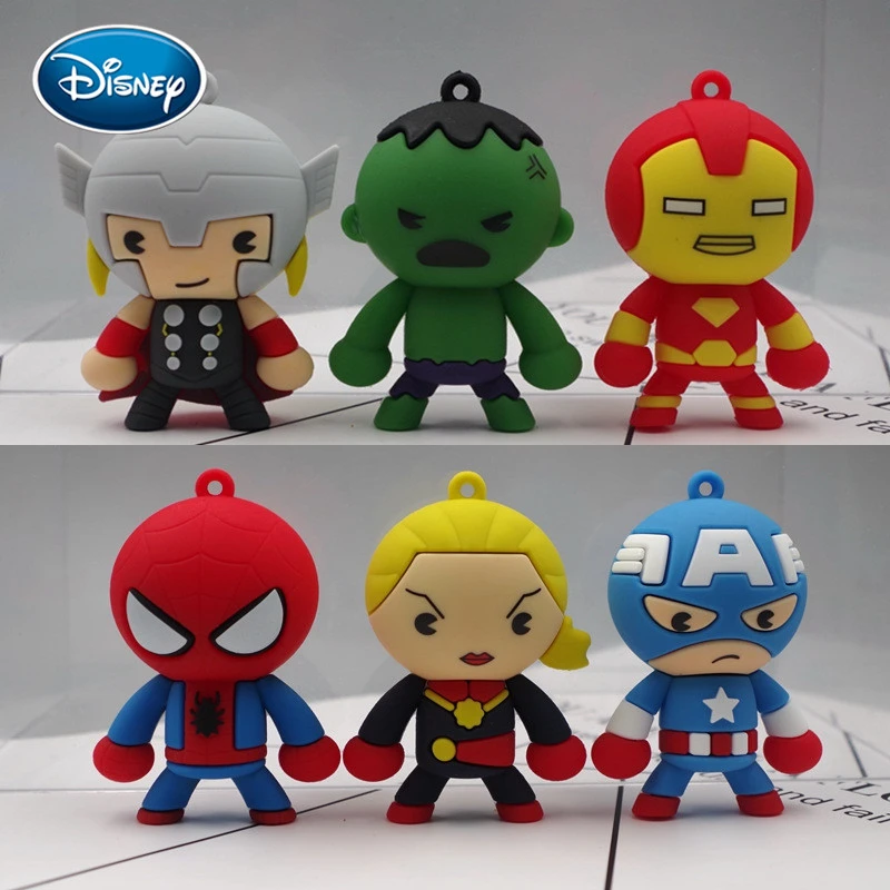 ディズニーq版の人形ゴムおもちゃ人形キャプテン アメリカのthorアイアンマンエポキシ人形diyキーホルダー素材アクセサリー Dolls Aliexpress