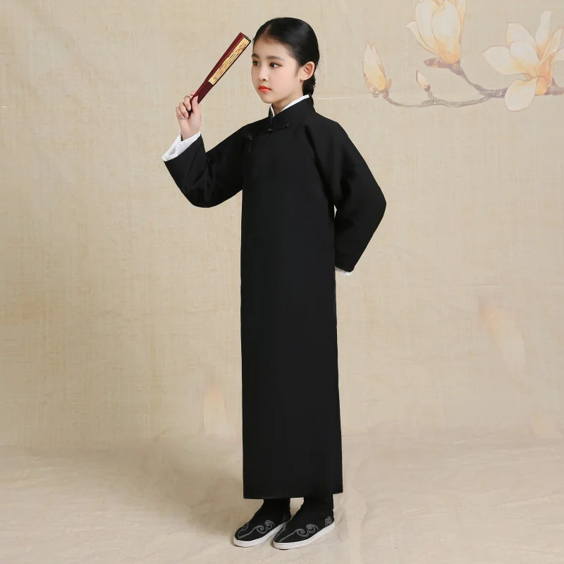 New Brand Designer Vintage Children'S Comic Costume Lovely Kids Cross Talk Clothing Traditional Chinese Ancient Performance Robe