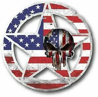 צבא כוכב גולגולת USMC ארה"ב אמריקאי דגל מדבקות מדבקת רכב משאית חלון פטריוטית מדבקות עבור מכוניות, Motos, מחשבים ניידים, תעשייה