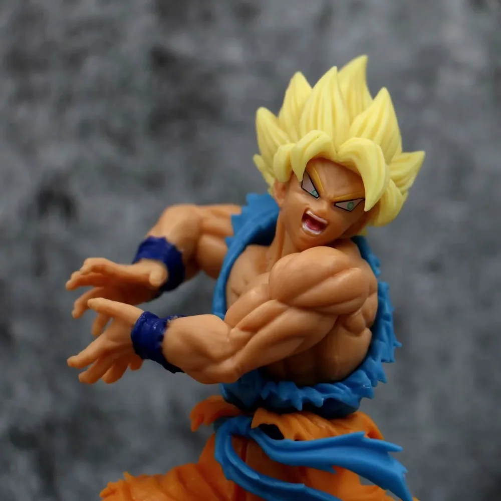 Dragon Ball Z Goku Super Saiyan 2 ПВХ фигурки Dragon Ball Супер аниме DXF Goku kamehameha фигурка игрушка DBZ