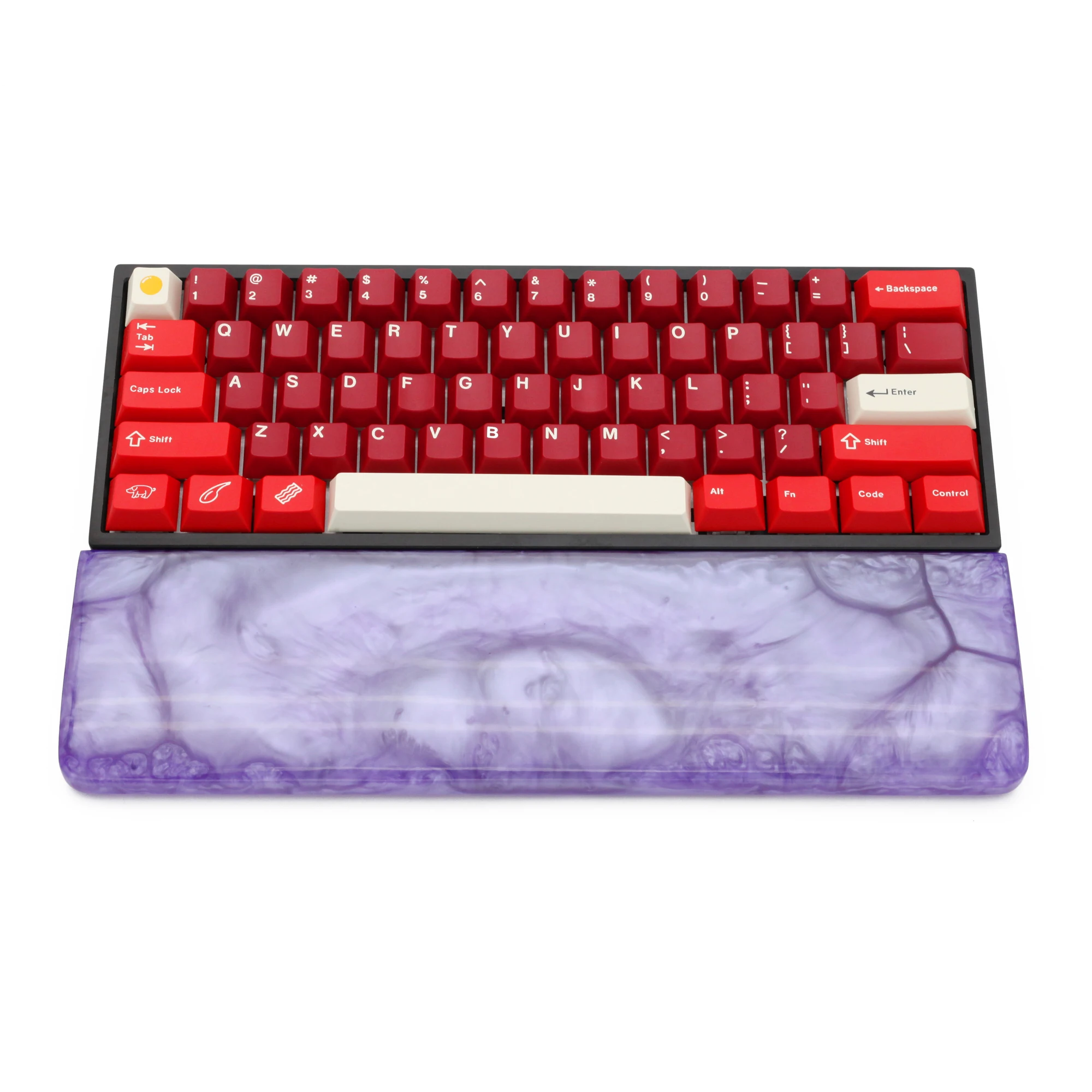 Loop-resina Wrist Rest com Pés de Borracha para Teclados Mecânicos Handmade G60 Xd60 Xd64 60 Poker 87