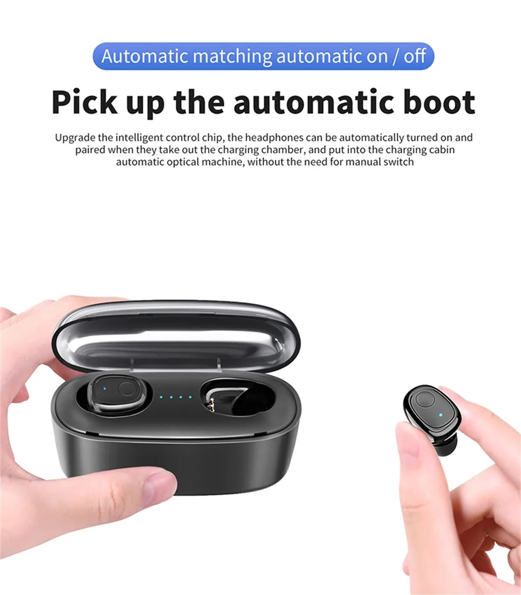 Ouhaobin bleutooth наушники мини настоящие беспроводные наушники HIFI 6D объемный звук стерео tws наушники мобильные наушники 1212#2