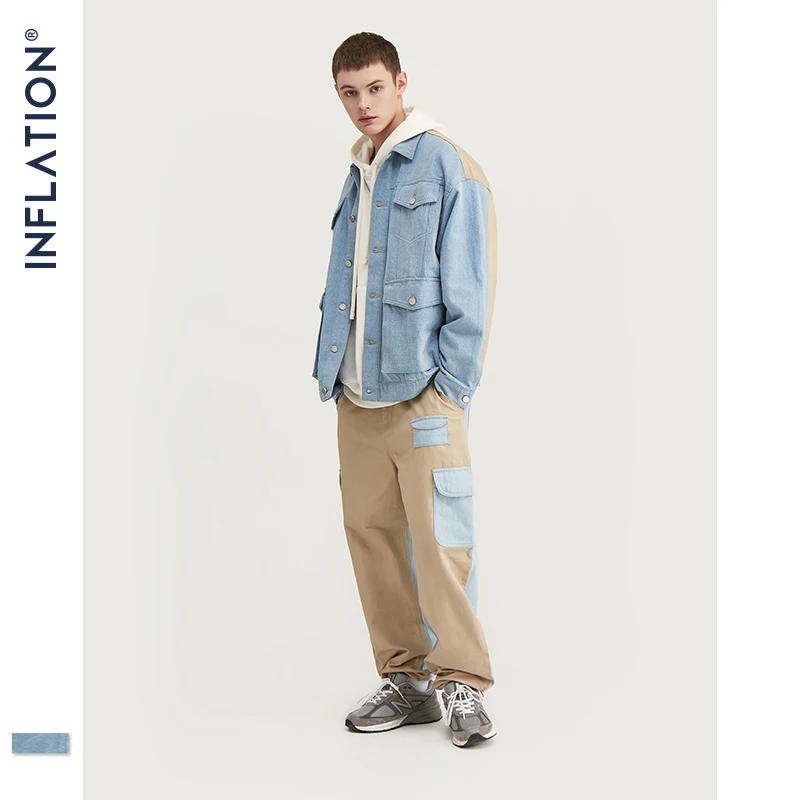 Джинсовый костюм мужской свободного кроя на осень/зиму|Спортивные костюмы| |