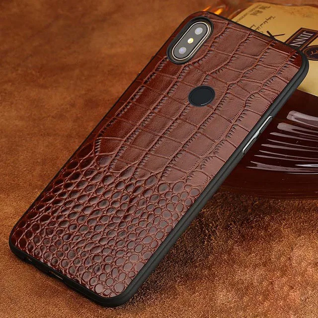 Coffee Simple Чехол для телефона из натуральной кожи для Xiao mi Red mi Note 7 8 Pro 6 5 Чехол для mi 8 9 lite 9se 9T Note10 A2 A3 mi x 2s Max 3 Poco F1 чехол - Цвет: Coffee Simple