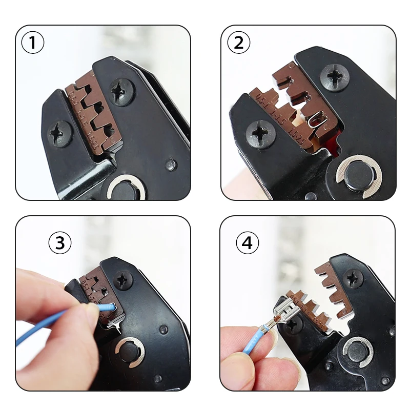 Alicates Crimpadora SN-48B 0.5-2.5mm + 1.000 Terminales Conectores