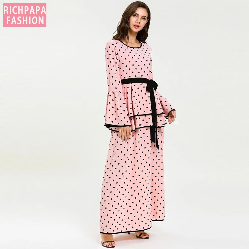 Vestidos Арабская абайя кафтан Marocain Дубай исламское мусульманское платье кафтан женщины Рамадан Elbise Eid платья Sukienki халат Musulmane