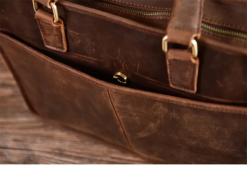 PNDME простой винтажный crazy horse из воловьей кожи мужской портфель сумка первый слой из натуральной кожи деловая Повседневная сумка для ноутбука