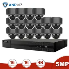 Anpviz 16CH 4K NVR 5MP купол/4X Оптический POE Комплект ip-камеры для дома/улицы системы безопасности ONVIF CCTV комплект видеонаблюдения NVR