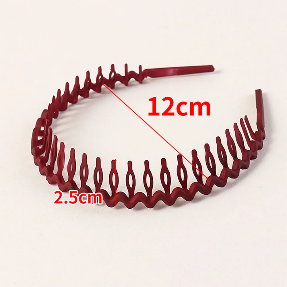 Fashion Simple Headdress Solid Color Resin Hair Comb Non-slip Hairbands Headband Hair Hoop With Teeth Hair Accessories For Women hairclips