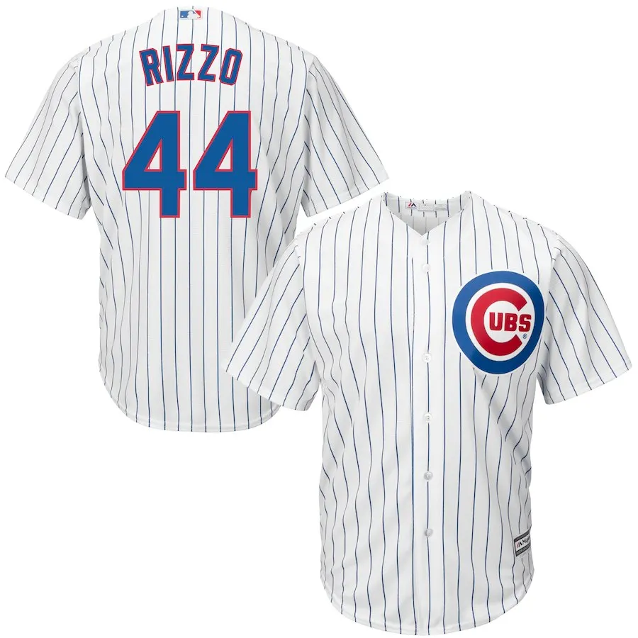 Синий Мужская майка Chicago Javier Baez Anthony Rizzo Kris Bryant - Цвет: Синий
