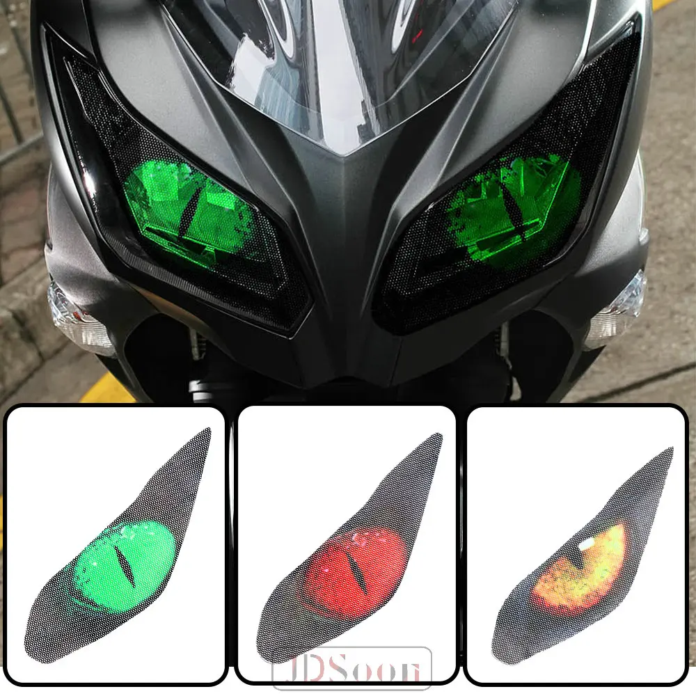 

Для KAWASAKI NINJA300/250/ NINJA 300 мотоцикла 3D передний обтекатель фары стикер защитные наклейки