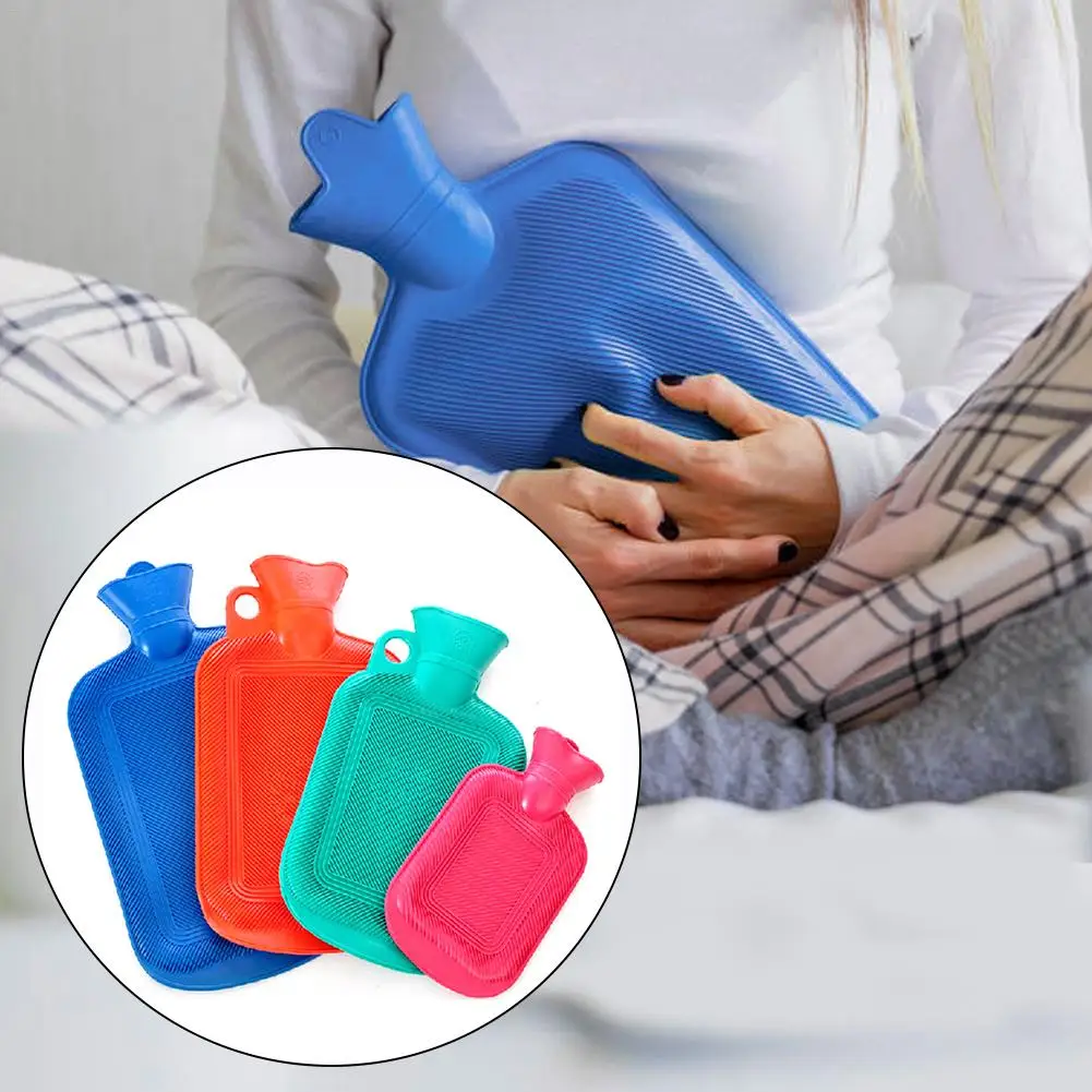 New Thick Hot Water Bottle Portable Anti-scalding Rubber Injection Water Warm Bag Girls Pocket Hand Feet Hot Water Bag