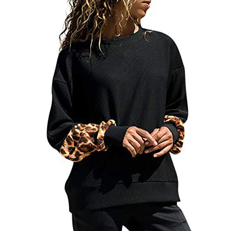 Women Leopard Print Blouse Winter Blouse Ladies Blouses Casual Loose Women Blouses Shirts Women Tops Womens Shirts And Tops