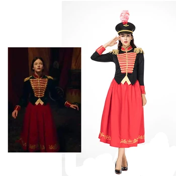 

movie The Nutcracker And The Four Realms Captain Philip Hoffman Cosplay Costume Women Halloween Masquerade carnival party Dress