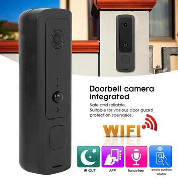 

HD1080P Doorbell Two-Way Video Talk Smart Door Bell WiFi Wireless IR Camera Ring